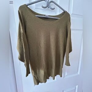LOFT Olive Green Knit Top